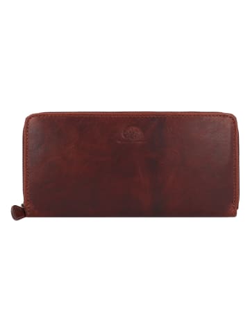 Greenburry Rugged Geldbörse RFID Schutz Leder 19 cm in brown