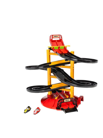 Brio Brio Aktionsspiel Rennbahn-Turm mit zwei Rennwagen in bunt