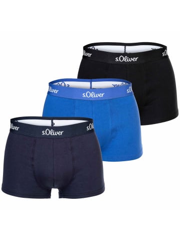 S. Oliver Boxershort 3er Pack in Blau