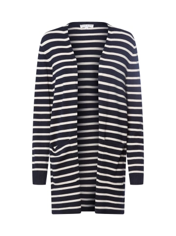 Marie Lund Strickjacke in marine ecru - 0001