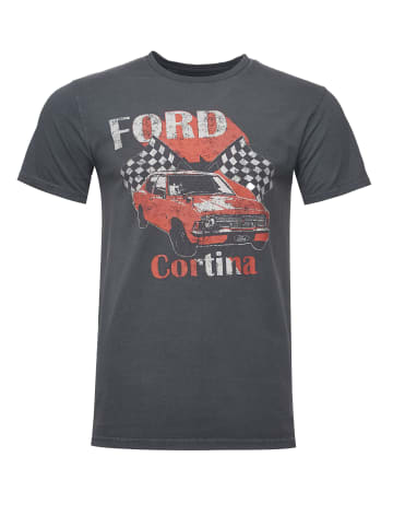 Recovered T-Shirt Ford Vintage Cortina in Dunkelgrau