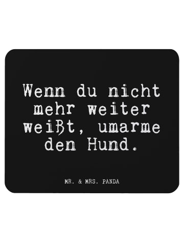 Mr. & Mrs. Panda Mousepad Wenn du nicht mehr... mit Spruch in Schwarz