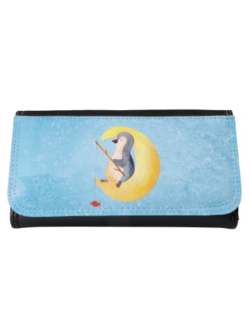 Mr. & Mrs. Panda Damen Portemonnaie Pinguin Mond ohne Spruch in Eisblau