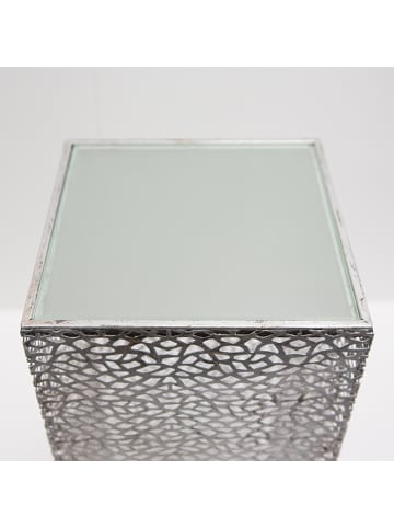 GILDE Säule "Purley" silberfarben - (H) 100cm