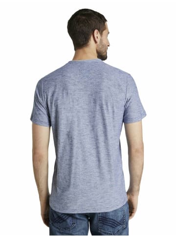 Tom Tailor Knopfleisten T-Shirt für Herren in blau