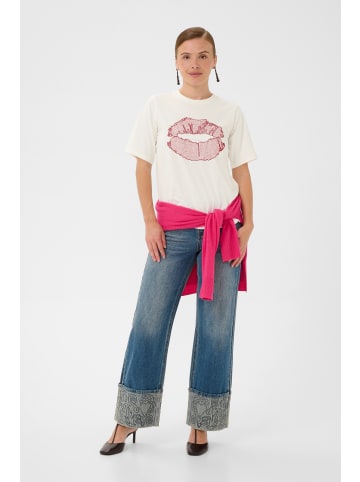 CULTURE T-Shirt kurzarm CUemba Relaxed fit in Spring Gardenia