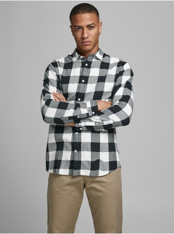 Jack & Jones Hemd Slim Fit JJEGINGHAM in Weiß-2