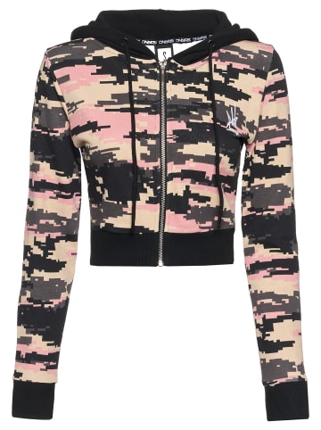 DNGRS Dangerous DNGRS Dangerous Zip-Kapuzenpullover in black/pixelcamouflage