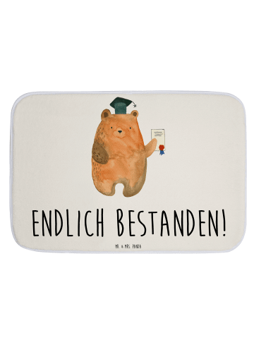 Mr. & Mrs. Panda Badevorleger Bär Prüfung mit Spruch in Weiß