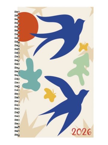 Korsch Kalender - Taschenkalender Youngtimer Vögel 2026