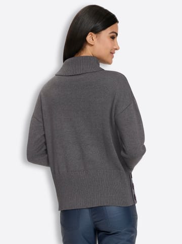 Heine Pullover in anthrazit-meliert