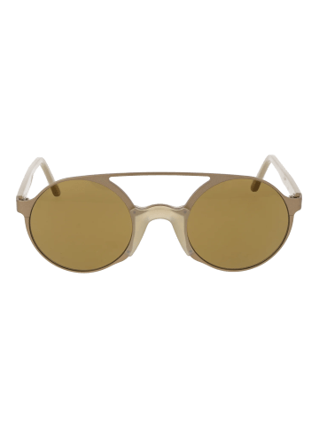 Andy Wolf Unisex Sonnenbrille Rund Gold