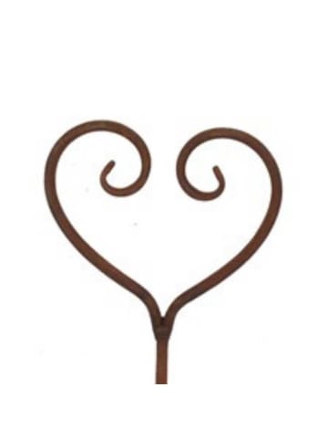 AltoBelli Gartenstecker AMORE Gartenstab HERZ Metall Echt Rost 80 cm