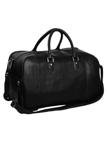 The Chesterfield Brand Wax Pull Up 2 Rollen Reisetasche Leder 60 cm in schwarz