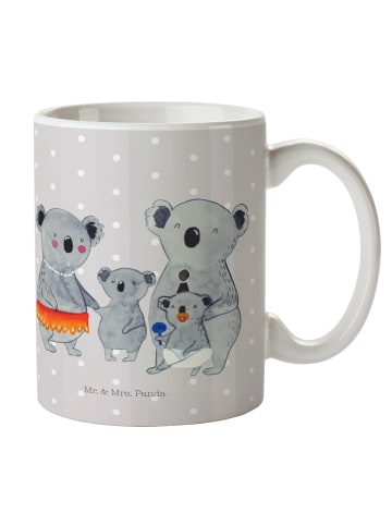 Mr. & Mrs. Panda Becher Koala Familie ohne Spruch in Grau Pastell