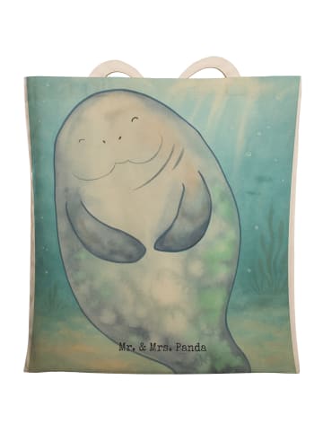 Mr. & Mrs. Panda Beutel Tasche Seekuh Happy Design ohne Spruch in Weiß