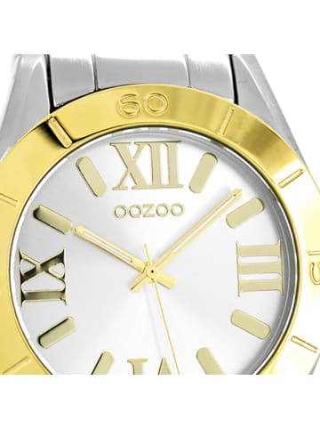 Oozoo Analog-Armbanduhr Oozoo Vintage Series silber groß (ca. 41mm)