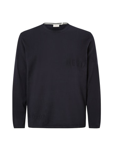 S. Oliver Rundhalspullover für Herren in dunkel-blau