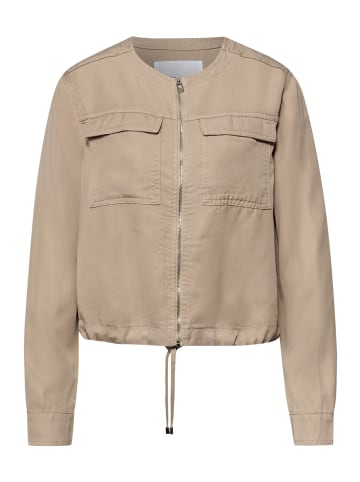 Street One Kurze Jacke im Washed-Look mit Tunnelzug in Safari Beige