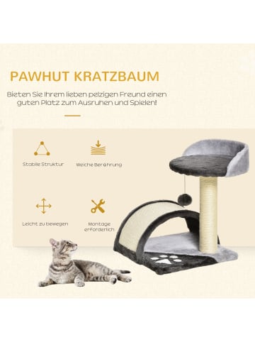 Pawhut Kratzbaum Dunkelgrau 35,5L x 37B x 46H cm