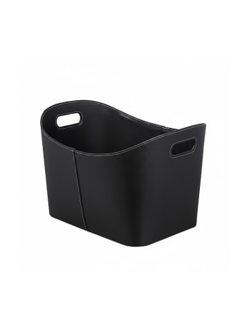 relaxdays Kaminholzkorb XL in Schwarz