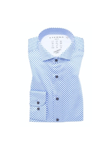 Eterna Langarmhemd in Blau