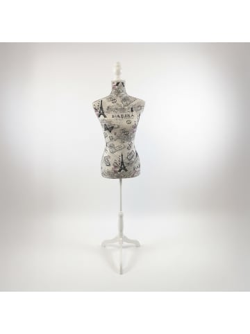 relaxdays Schneiderpuppe "Paris" in Bunt