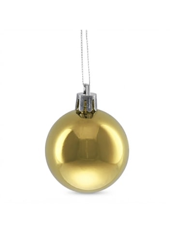 relaxdays 50-tlg. Weihnachtskugeln Set in Gold