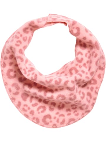 Playshoes Fleece-Dreieckstuch Leo-Print in Rosa