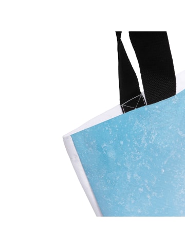 Mr. & Mrs. Panda Shopper Pinguin mHerzieren ohne Spruch in Eisblau