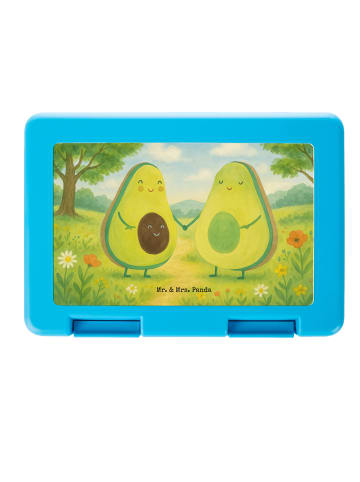 Mr. & Mrs. Panda Brotzeitbox Avocado Pärchen Design ohne Spruch in Weiß