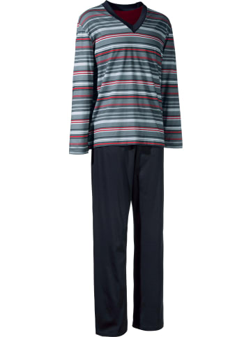 Erwin Müller Single-Jersey Schlafanzug in grau