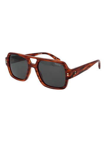 Polaroid Männer Sonnenbrille Flieger Orange