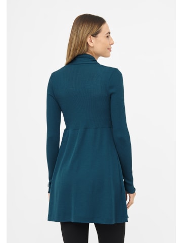 TOOCHE Strickjacke "Azure Elegance Wrap" in petrol