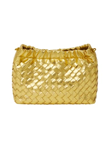 faina Women Handbag in Gold