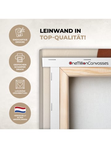 OnlyWow Leinwand Bilder Rostfarben