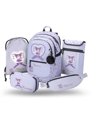 BAAGL 5-tlg. Set: Schulrucksack Core in Schwarz Kuromi Sweet One