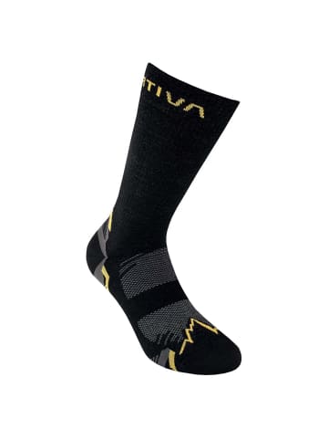 LA SPORTIVA Mountain Hiking -  Socken (black/yellow, XL) in schwarz gelb