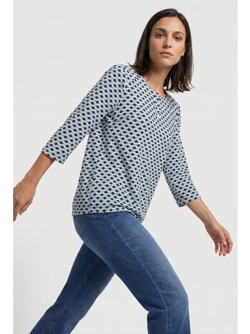 Olsen Shirt Clara in hellblau mehrfarbig - 0001