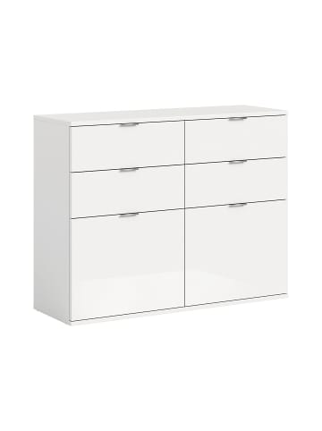 ebuy24 Schuhschrank ProjektX Weiß 120 x 34 cm