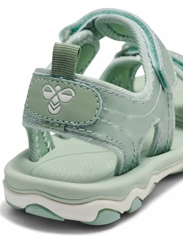 Hummel Kinder Sandale "Sandal Glitter Jr" in Grün