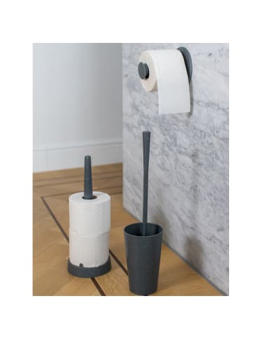 koziol PLUG'N'ROLL - WC-Rollenhalter in recycled ash grey
