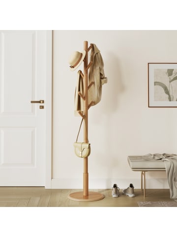 VASAGLE Garderobenständer Andi in Naturfarben - (B)40 x (H)171.8 x (T)40 cm