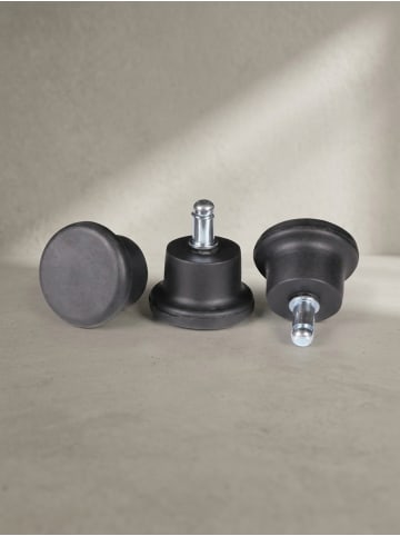 KADIMA DESIGN 5er Set Design Kunststoff Bodengleiter / Fußgleiter für Bürostuhl