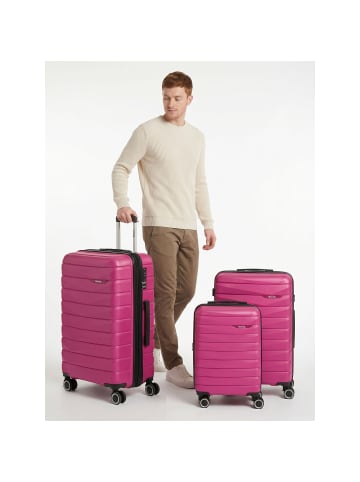 Bench Paris 4 Rollen Kofferset 3-teilig mit Dehnfalte in arctic-pink