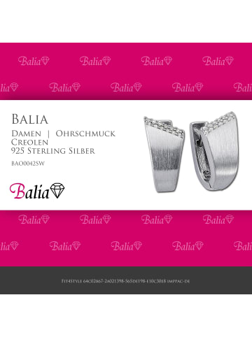 BALIA Silber 925 Damen Creolen Fountain Ohrring ca. 0,9cm