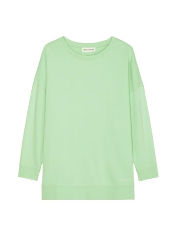 Marc O'Polo Oversize Sweatshirt mit Seitennaht-Schlitzen in pure mint