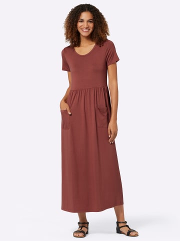 WITT WEIDEN Jersey-Kleid in rotbraun