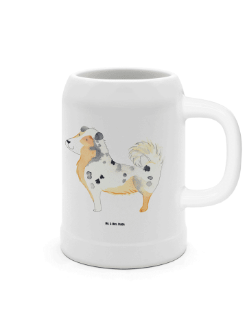 Mr. & Mrs. Panda Krug Hund Australien Shepherd ohne Spruch in Weiß