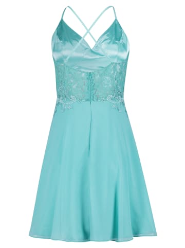 Vera Mont Abendkleid mit Spitze in Agate Green